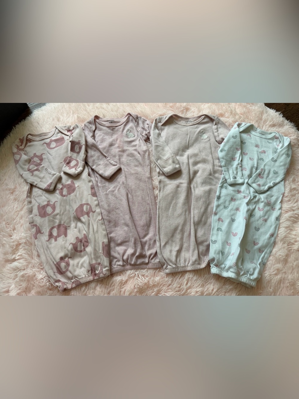 4 pack baby girl sleep sacks